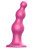Розовая насадка Strap-On-Me Dildo Plug Beads size S 