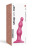 Розовая насадка Strap-On-Me Dildo Plug Beads size S 