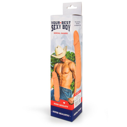 Вибратор Realistic Cock Vibe телесного цвета - 17,5 см. 
