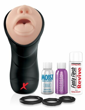 Мастурбатор-ротик Deep Throat Vibrating Stroker 