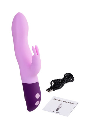 Сиреневый вибратор-кролик Hello Rabbit - 24,5 см. 
