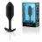 Чёрная пробка для ношения B-vibe Snug Plug 2 - 11,4 см. 