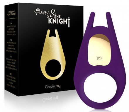 Фиолетовое эрекционное виброкольцо Rianne S Pussy &amp; The Knight 