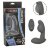 Серый стимулятор простаты Remote Control Inflatable Probe с вибрацией и функцией расширения - 11,5 см. 