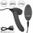 Серый стимулятор простаты Remote Control Inflatable Probe с вибрацией и функцией расширения - 11,5 см. 