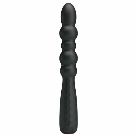 Черный гнущийся вибратор Monroe - 18,5 см. 