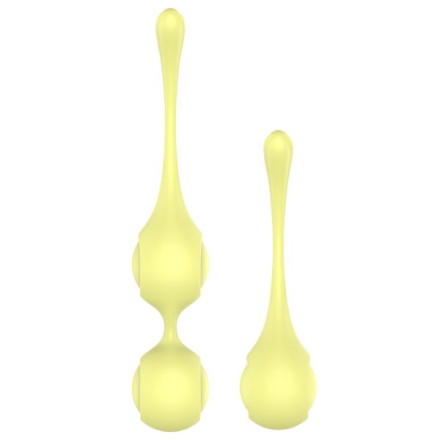 Набор желтых вагинальных шариков Lemon Squeeze 