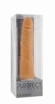 Телесный вибратор-реалистик PURRFECT SILICONE CLASSIC 7.1INCH FLESH - 18 см. 