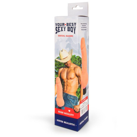 Телесный вибратор Realistic Cock Vibe - 19,5 см. 