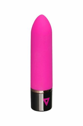 Розовый силиконовый мини-вибратор Lil Bullet - 10 см. 