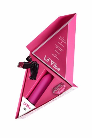 Розовый силиконовый мини-вибратор Lil Bullet - 10 см. 