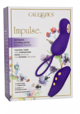 Фиолетовый вибротренажёр Кегеля с электростимуляцией Intimate E-Stimulator Remote Teaser 