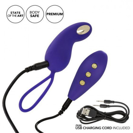 Фиолетовый вибротренажёр Кегеля с электростимуляцией Intimate E-Stimulator Remote Teaser 