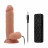 Телесный вибратор-реалистик на присоске REALSTUFF 6.5INCH DONG - 17 см. 