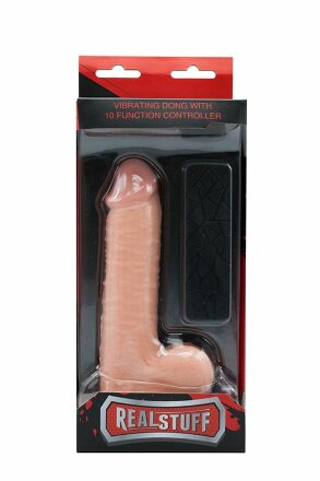 Телесный вибратор-реалистик на присоске REALSTUFF 6.5INCH DONG - 17 см. 