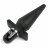 Черная анальная пробка с вибрацией Delicious Fullness Vibrating Butt Plug - 14 см. 