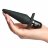 Черная анальная пробка с вибрацией Delicious Fullness Vibrating Butt Plug - 14 см. 