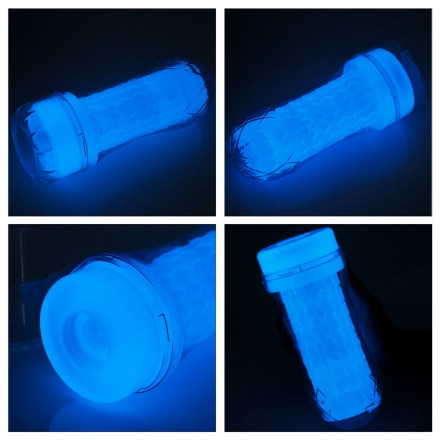 Светящийся в темноте мастурбатор Lumino Play Masturbator Ribbed 