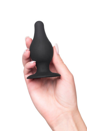 Черная анальная втулка Spade M - 10 см. 