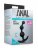 Черная анальная цепочка Platinum Small Anal Beads - 13,3 см. 