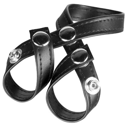 Разделитель мошонки из искусственной кожи на клепках 8 STYLE BALL DIVIDER 