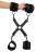 Черный набор крестовой фиксации Bondage Set 