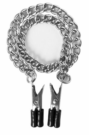 Прищепки для сосков Block Busters Nipple Clamps с цепью 