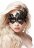 Черная кружевная маска ручной работы Royal Black Lace Mask 