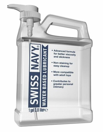 Канистра лубриканта Swiss Navy Water Based Lube на водной основе - 3,8 л. 