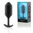 Чёрная пробка для ношения B-vibe Snug Plug 3 - 12,7 см. 