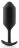 Чёрная пробка для ношения B-vibe Snug Plug 3 - 12,7 см. 