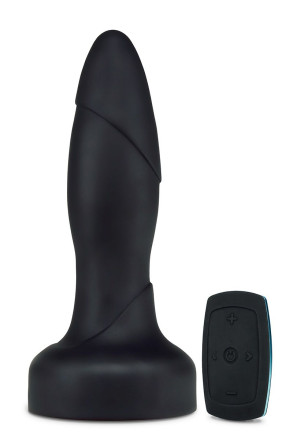 Черный анальный вибратор Drive Plug - 14,6 см. 