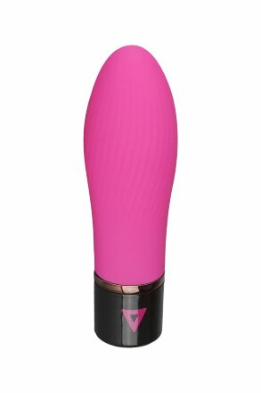 Розовый силиконовый мини-вибратор Lil Swirl - 10 см. 