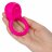 Ярко-розовое эрекционное кольцо Silicone Rechargeable Teasing Tongue Enhancer 