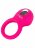 Ярко-розовое эрекционное кольцо Silicone Rechargeable Teasing Tongue Enhancer 
