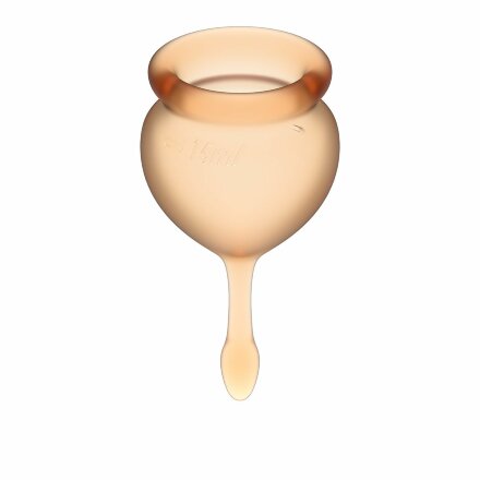 Набор оранжевых менструальных чаш Feel good Menstrual Cup 