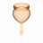 Набор оранжевых менструальных чаш Feel good Menstrual Cup 