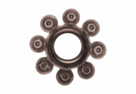 Чёрное эрекционное кольцо Rings Bubbles 