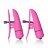 Розовые зажимы на соски с вибрацией Nipple Play Nipplettes 