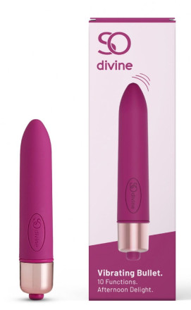 Ярко-розовая гладкая вибропуля Afternoon Delight Bullet Vibrator - 9 см. 