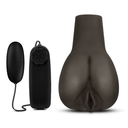 Коричневый мастурбатор-вагина Doggy Style Deanna Vibrating Realistic Masturbator 