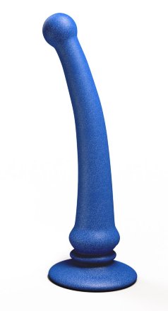 Синий анальный стимулятор Rapier Plug - 15 см. 