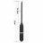 Черный уретральный виброплаг Silicone Vibrating Urethral Dilator - 21 см. 