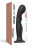 Черная насадка Strap-On-Me Dildo Plug P&amp;G size XXL 