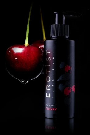 Массажное масло Erotist CHERRY с ароматом вишни - 150 мл. 