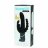 Черный перезаряжаемый вибратор Triple Curve Rechargeable Rabbit Vibrator - 25,4 см. 
