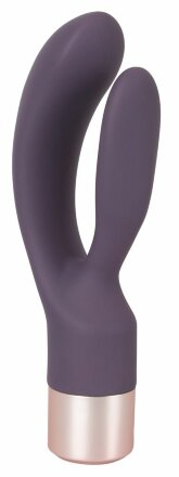 Фиолетовый вибратор-кролик Elegant Rabbit - 15,2 см. 