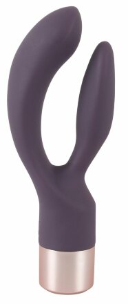 Фиолетовый вибратор-кролик Elegant Rabbit - 15,2 см. 