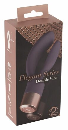 Фиолетовый вибратор-кролик Elegant Rabbit - 15,2 см. 