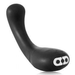 Черный гнущийся вибратор G-Kii G-Spot &amp; Clitoral Vibrator - 23 см.